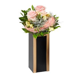 Elegante Blumenvase fr das Grab - eckig - Palmo