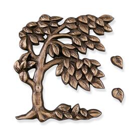 Bronze/Alu Lebensbaum als Grabschmuck - Baum im Wind
