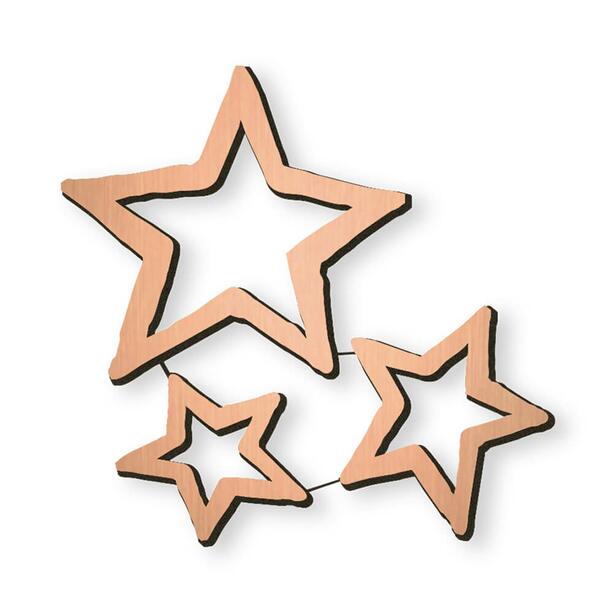 Grabschmuck Sterne aus Bronze oder Edelstahl - Symbol Sterne