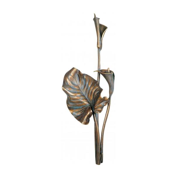 Metall Blumenfigur Calla für Grabmale - groß - Calla