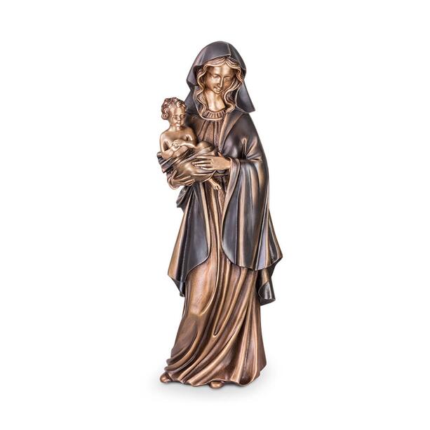 Marienskulptur aus Bronze oder Alu mit Kind - Madonna Credere