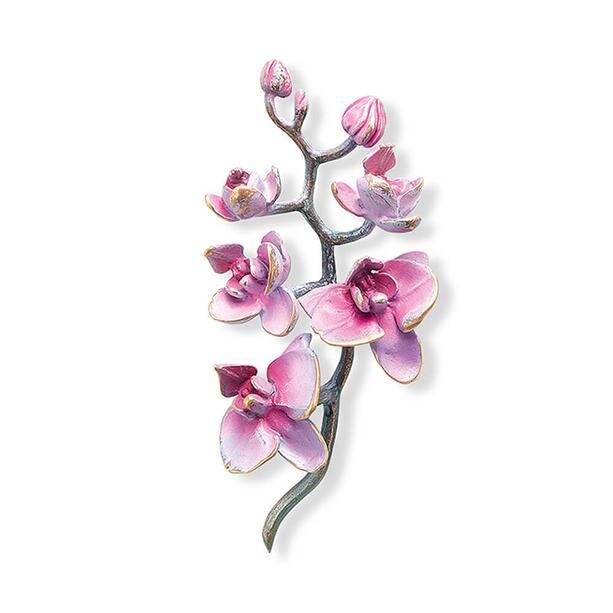 Rosa Orchideen-Blüte aus Bronze - Orchideenblüten