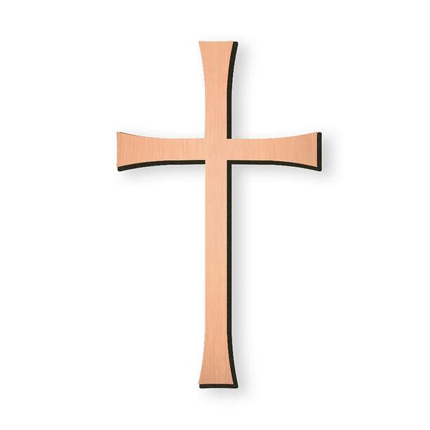 Kleines Kreuz aus Bronze mit hell/dunkel Patina - Kreuz Relief