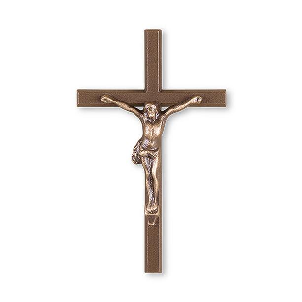 Christusfigur am Kreuz aus Bronze oder Aluminium - Jesus Liviero