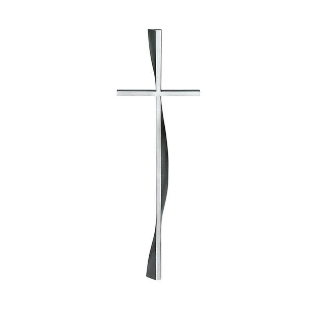 Modernes Aluminiumkreuz fr Grabsteine - stehend - Kreuz Tydfil