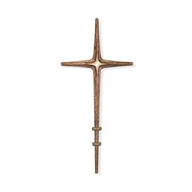 Besonderes Metallkreuz als Grabstein-Ornament - Kreuz...