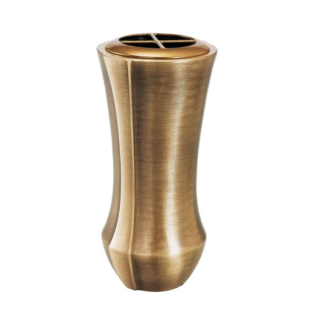 Stilvolle runde Grab Vase / Messing - Legas