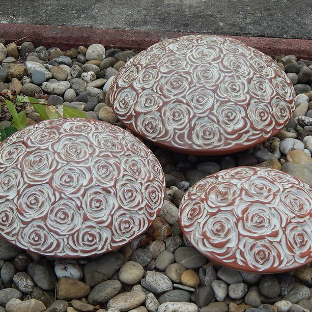 Terrakottafarbene Urne fr Haustiere mit Rosenoptik - Hamar