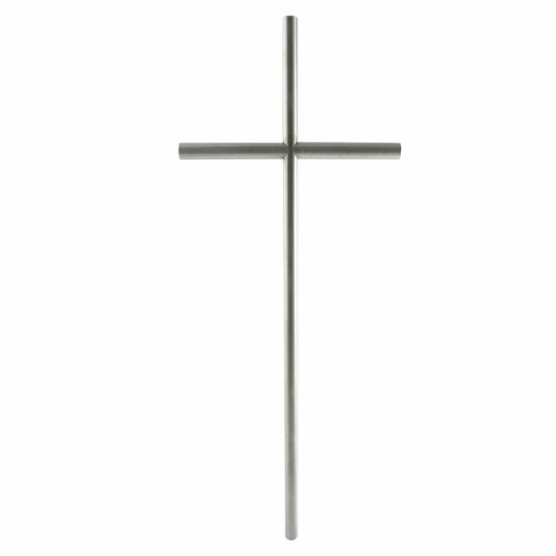 Hochwertiges Grabschmuck-Kreuz aus Edelstahl im schlichtem Design - Nina