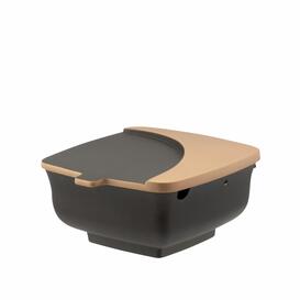 Weihwassergef�� in elegantem Design mit Deko-Element aus Messing oder Aluminium - Julia / Messing