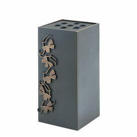 Verspielte Vase mit Schmetterlingen aus Bronze oder Aluminium - Joanna / 18cm / Bronze