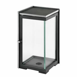 Grablicht im modernen Design aus Metall - eckig - Kaja / Aluminium / 20cm