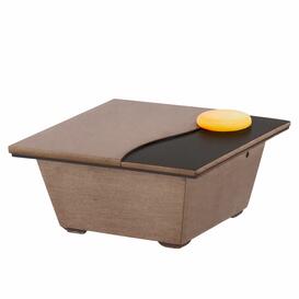 Metall - Weihwasserkessel in edlem Design mit Farbakzent - Jola / Bronze