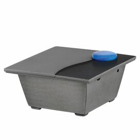 Metall - Weihwasserkessel in edlem Design mit Farbakzent - Jola / Aluminium