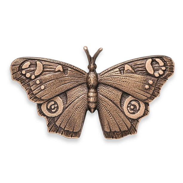 Grabfigur Tagpfauenauge - Schmetterling aus Bronze - Schmetterling Acacia