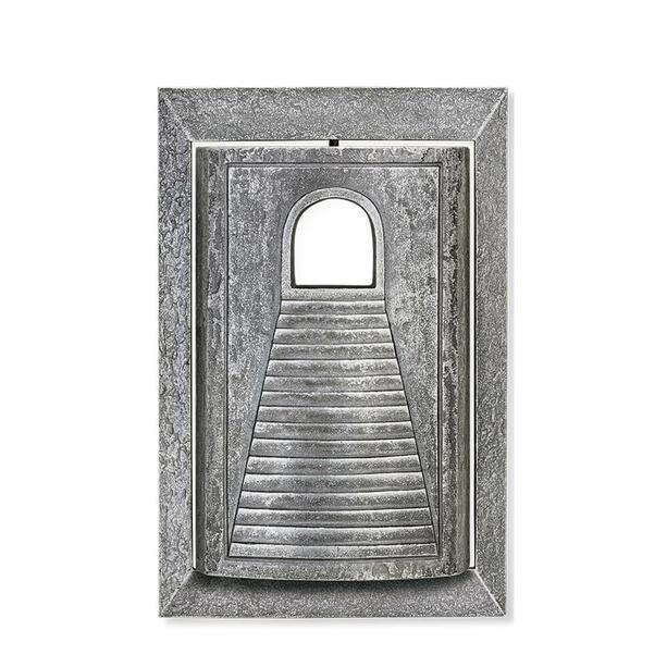 Drehbare Einbaukombination aus Aluminium - verwendbar als Laterne oder Vase - Cadmus