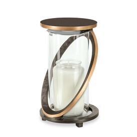 Runde Grableuchte aus Bronze oder Aluminium mit elegantem Ring - Ceres / Bronze braun