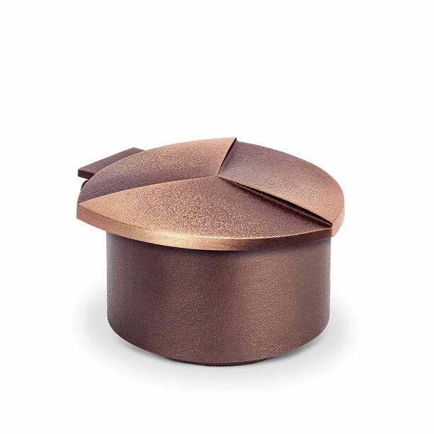 Eleganter Weihwasserkessel aus Metall in braun oder silbergrau - Juna / Bronze