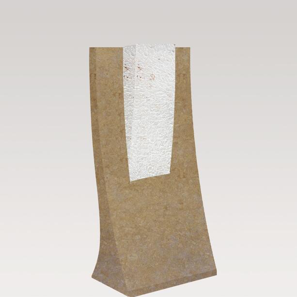 Moderner  Urnengrab-Grabstein als Plastik in Kalkstein & Marmor - Ritomo Opus
