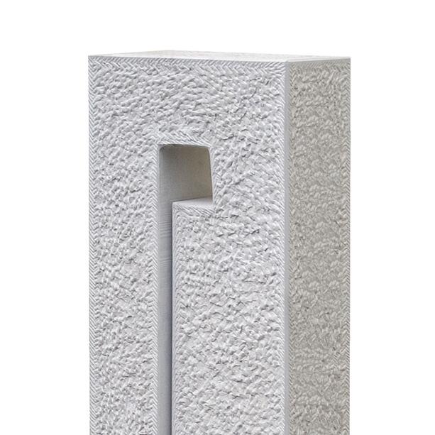 Modernes Einzelgrabmal aus rustikalem Jura Kalkstein - Cilento Nova