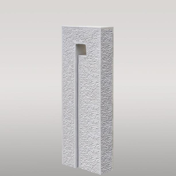 Modernes Doppelgrabmal aus rustikalem Jura Kalkstein - Cilento Nova