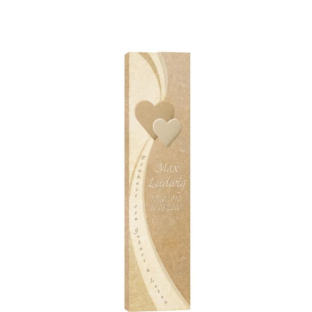 Einzelgrab Stele mit Ornament Herz - Amelia Cuore