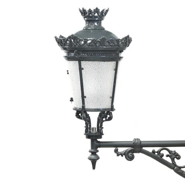 Farbige Eisen Wandlampe mit Blte & Kronenornament im rustikalen Design - Kalixa