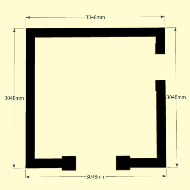 Antiker Steinpavillon geschlossen mit gotischen Bgen - Exford Chapell