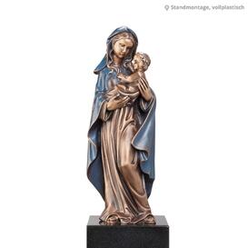 Maria mit Kind Statue mit einzigartiger Patina - Madonna...