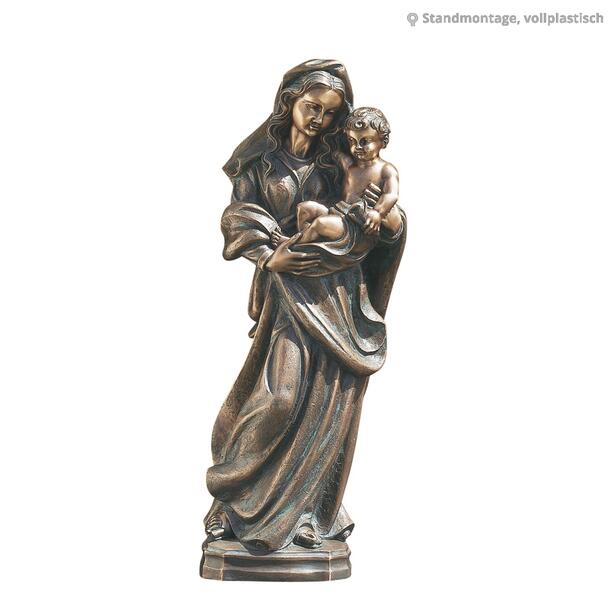 Heilige Maria Skulptur mit Kind - Madonna Di Guadelupe