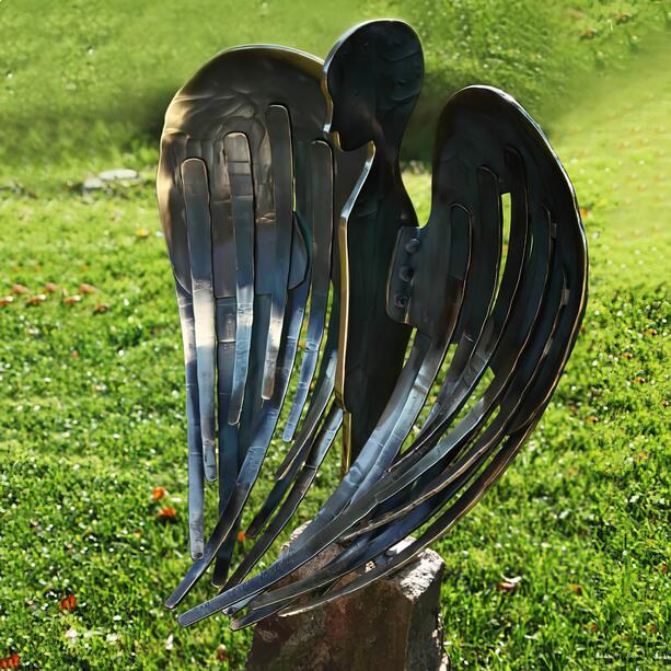Moderne Engelfigur aus Schmiedebronze - Eramo