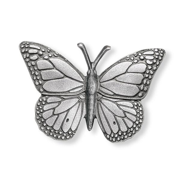 Lebensgroe Deko Schmetterlingfigur aus Aluminium - Monarchfalter Rino