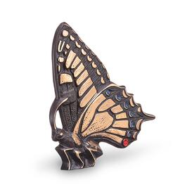 Bunter Schmetterling sitzend fr Grabsteine aus Bronze -...