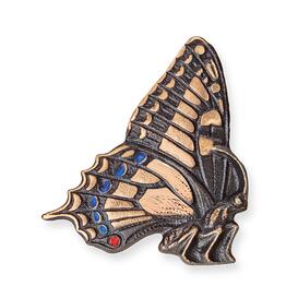 Bunte Schmetterling Tierfigur fr Wandmontage - Bronze -...