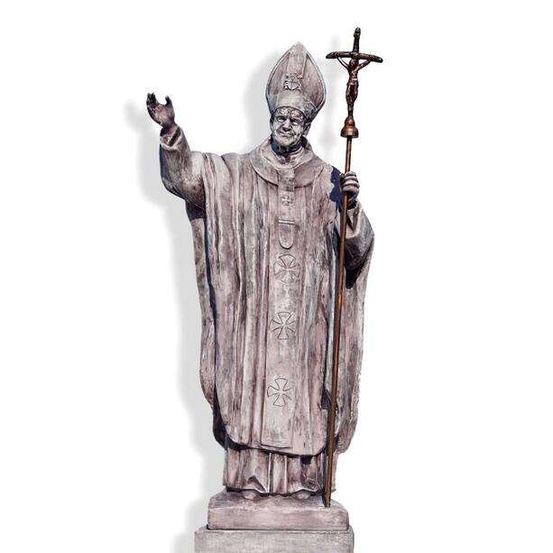 Hochwertige Steinguss Skulptur von Papst Johannes Paul II. - Johannes Paul II.