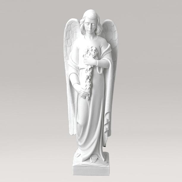 Engel Grabfigur aus Marmorguss - Angelo Fiore