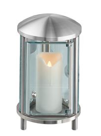 Moderne Grableuchte aus Edelstahl rund - Talos / 22,5cm (H�he)