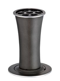 Sch�ne versenkbare Grabvase - Samosa / Aluminium / ohne Verzierung