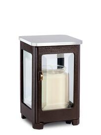 Eckige Bronze Grab Leuchte / hellbraun - Vivaria