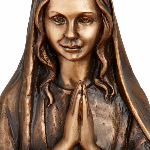 Bronze Madonna Heiligenfigur - Maria die Göttliche