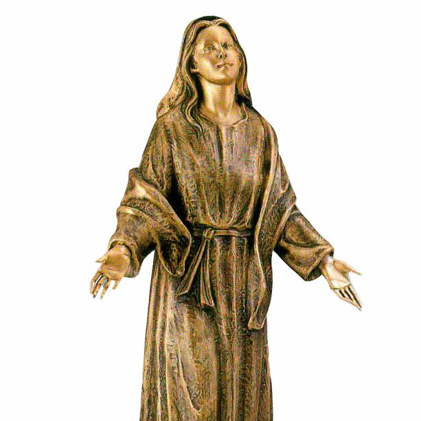 Maria Mutter Gottes Skulptur aus Bronze - Flehende Madonna