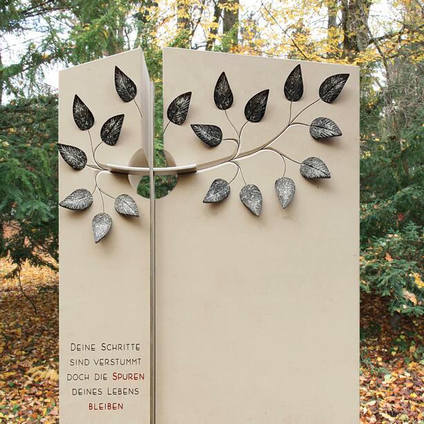 Familiengrabmal Naturstein Baum Design - Annot