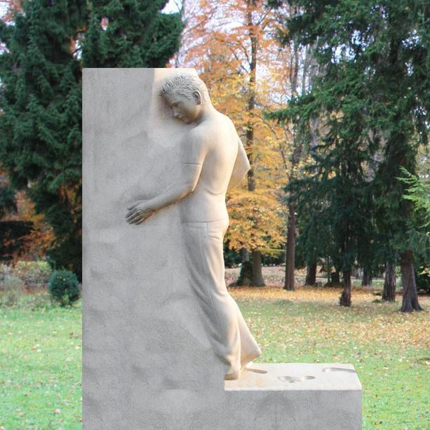 Grabmal groß mit Stein Figur kaufen - Memoria