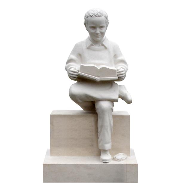 Grabstein Skulptur mit Buch online bestellen - Novella