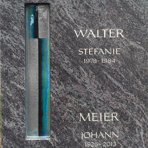 Doppelgrabmal vom Bildhauer mit Glas - Clemente