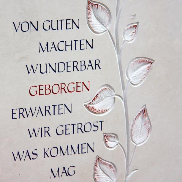 Moderner Grabstein fr Familiengrab mit Baum - Fiola