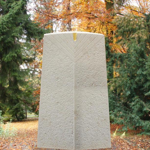 Urnengrabstein Naturstein frostsicher schlichtes Design - Mero