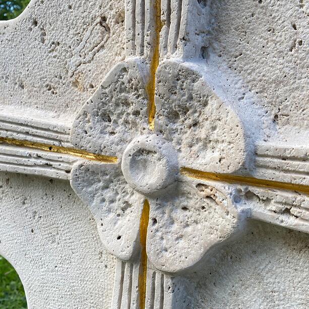 Gedenkstein Doppelgrab klassisch antik in Kreuz Form - Nostalgia