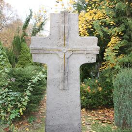 Gedenkstein Doppelgrab klassisch antik in Kreuz Form -...