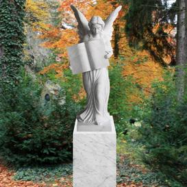 Grabmal weie Marmor Engelskulptur Frau mit Flgeln - Teresa